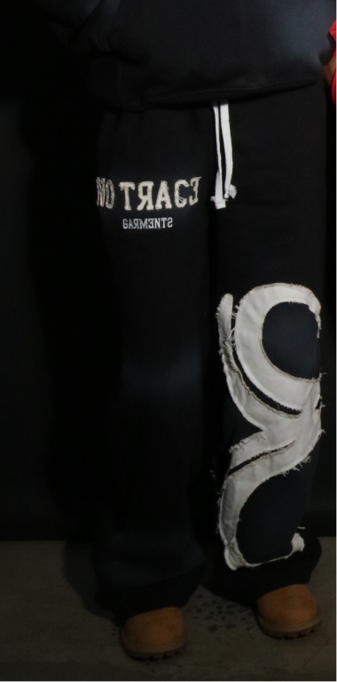 No Trace Distress Sweatpants Black