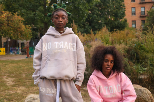 No Trace Distress Grey Hoodie